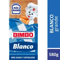 Pan Blanco Bimbo 580 Gr